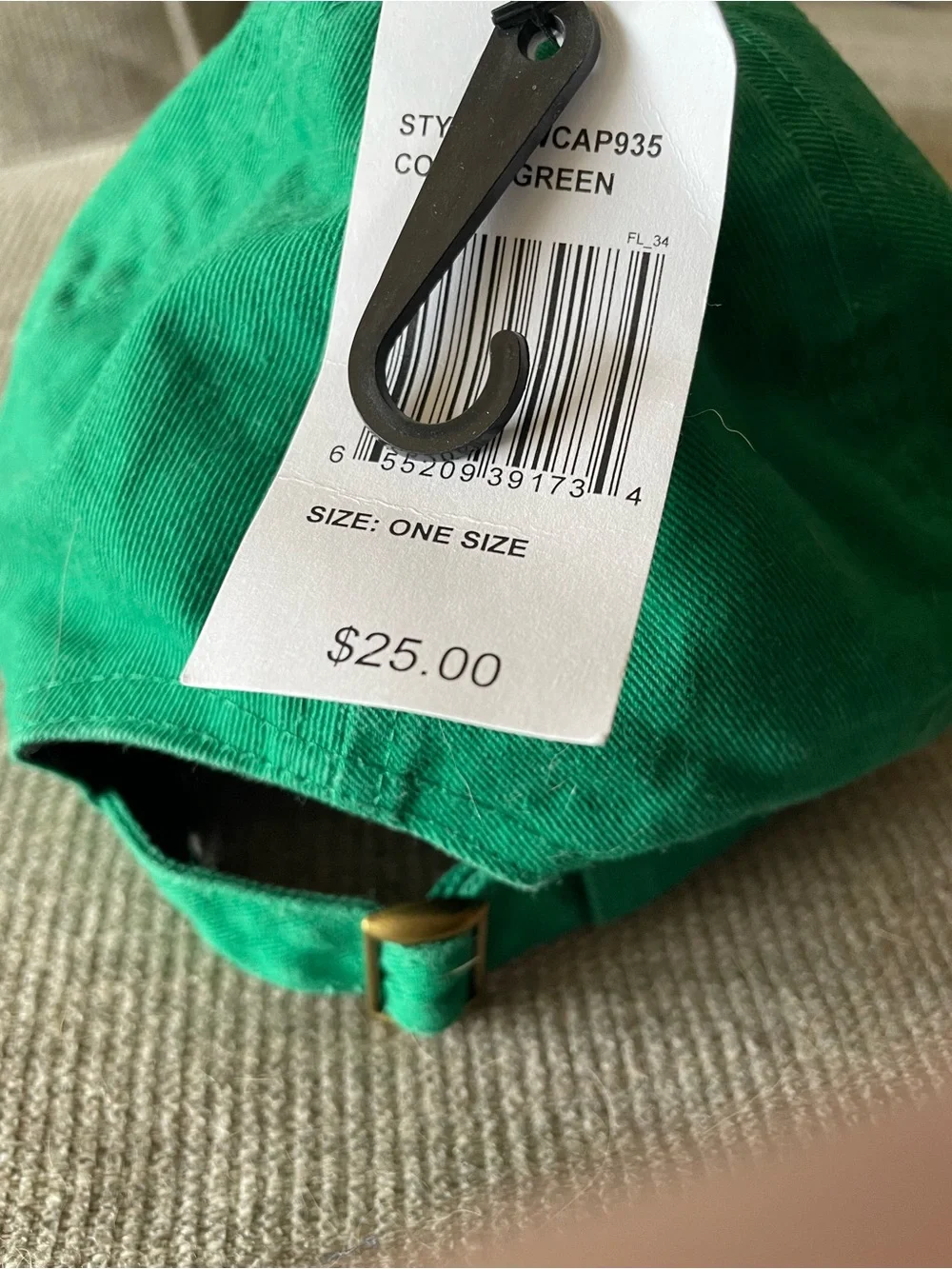 Santa Baby Embroidered Kelly Green Woman’s Christmas Baseball Cap